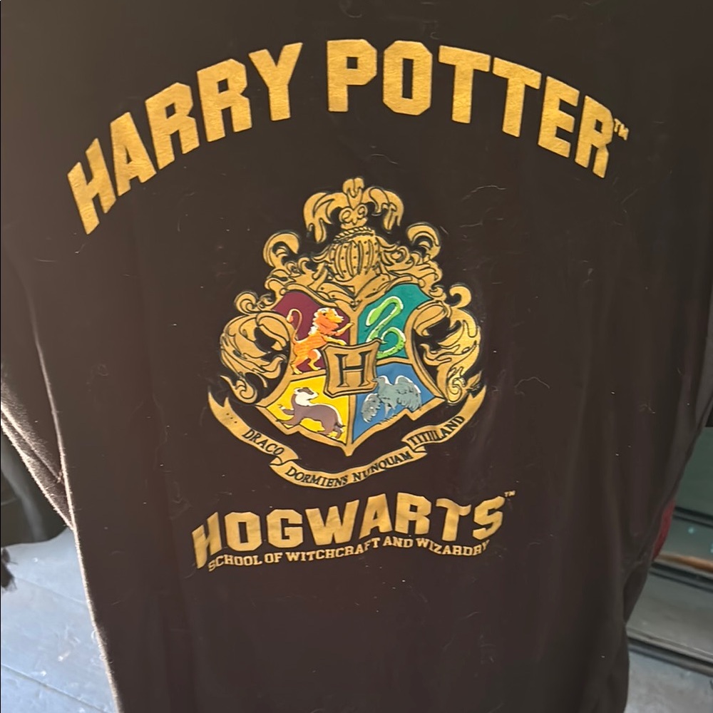 Universal Black and Yellow Hogwarts Short Sleeve Tee